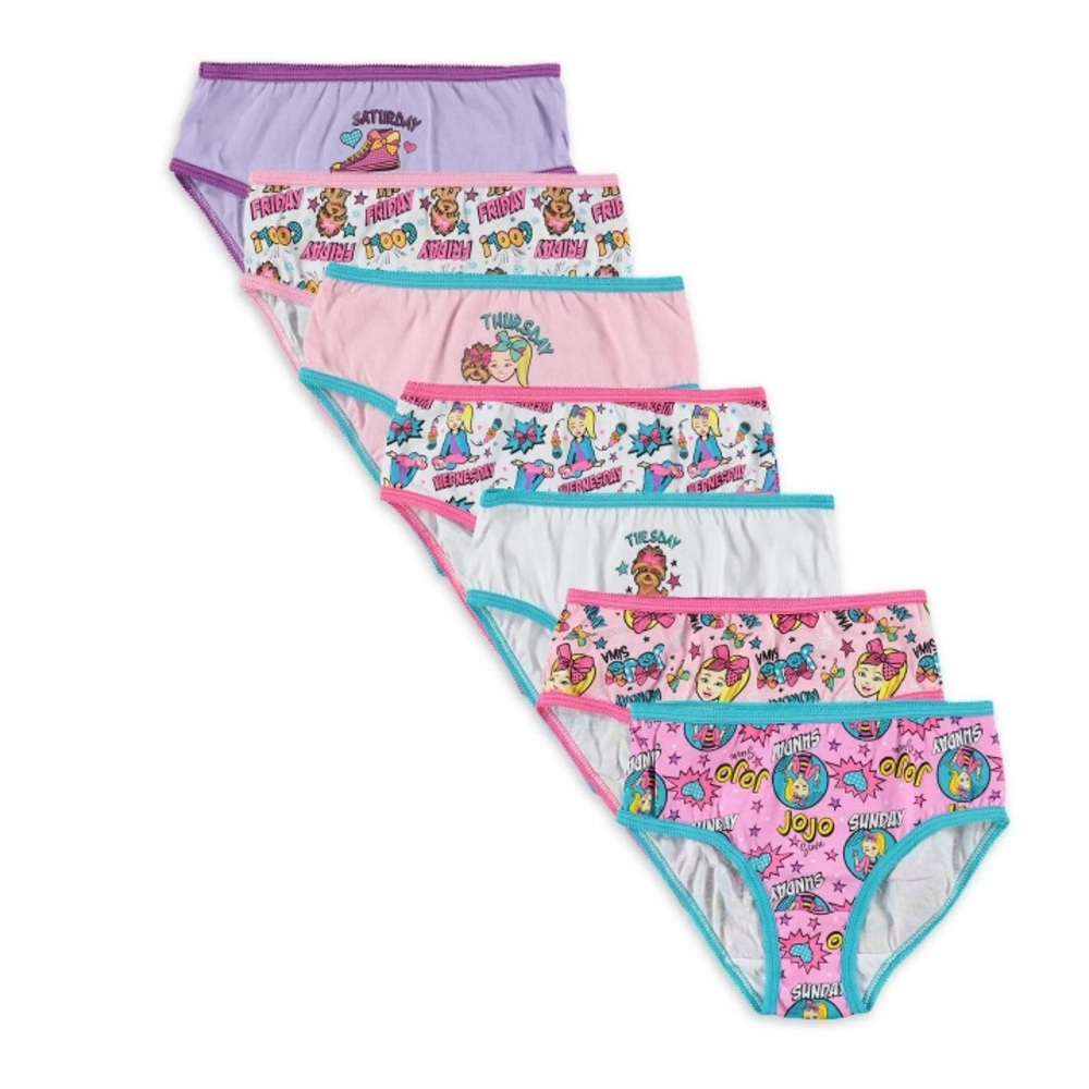 JoJo Siwa Days of the Week Girls Briefs - Multicolor